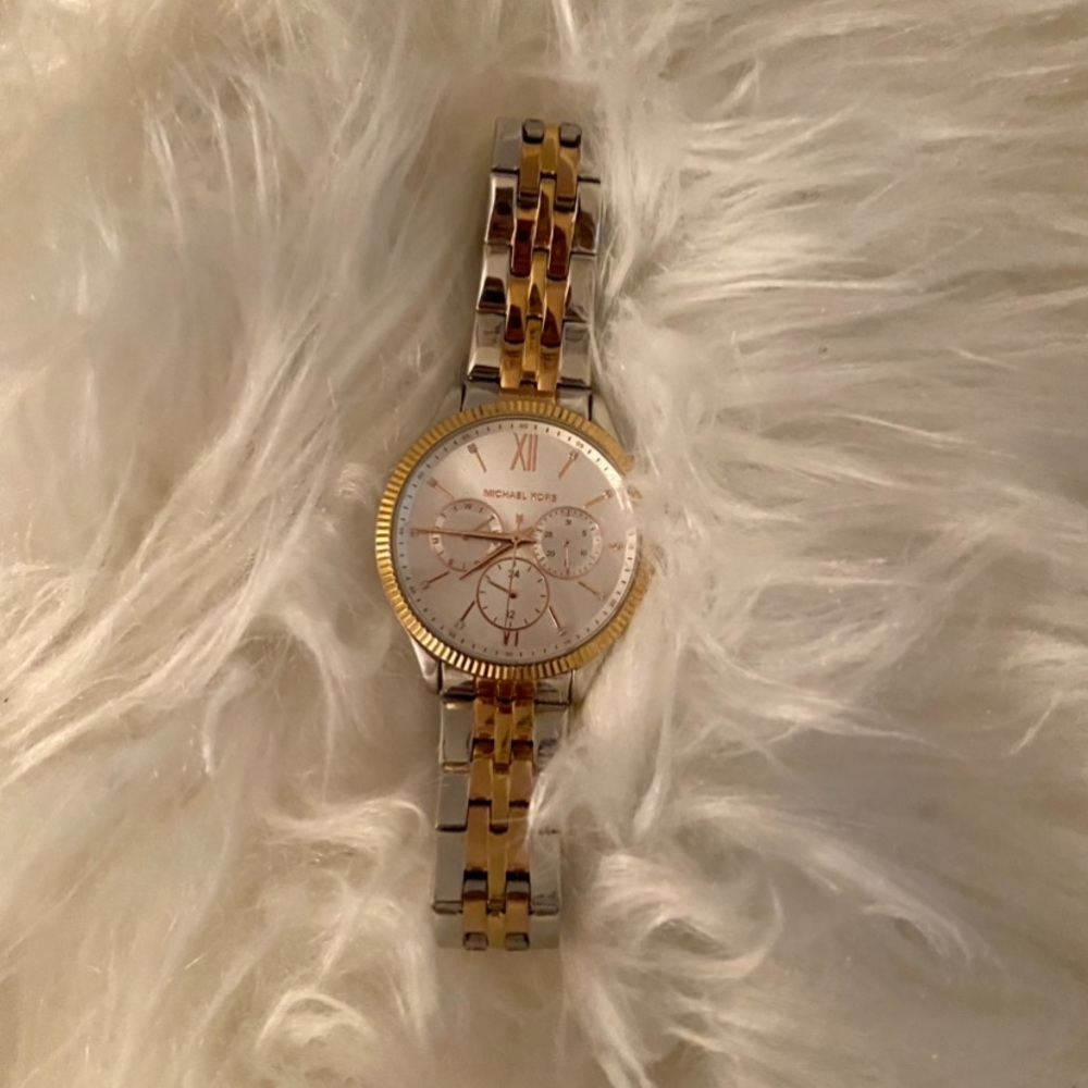 Michael Kors Lexington two tone watch